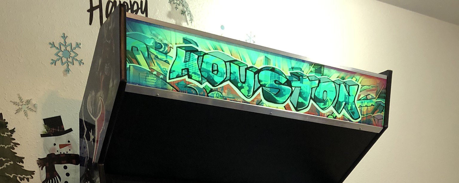 FULL SIZED ARCADE Marquee Your custom design Free Shipping Etsy