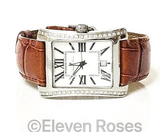 Lucien Piccard Diamond Tank Watch