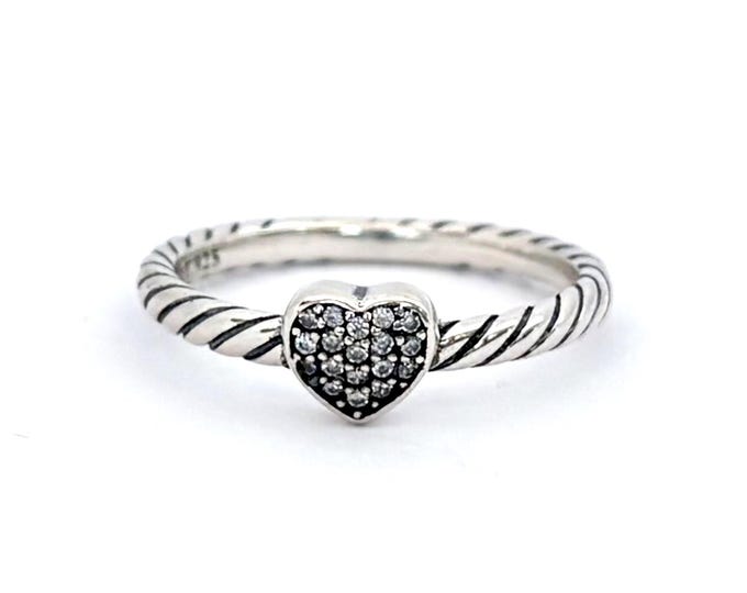 Yurman Diamond Heart Stack Ring