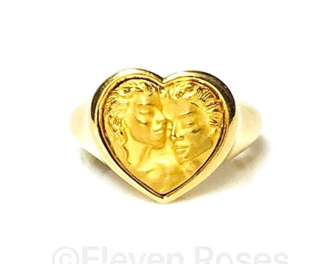 Carrera Y Carrera 750 18k Gold Romeo Juliet Heart Ring
