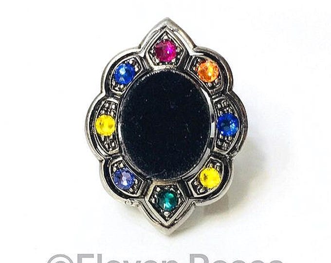 Gucci Velvet Crystal Cocktail Ring