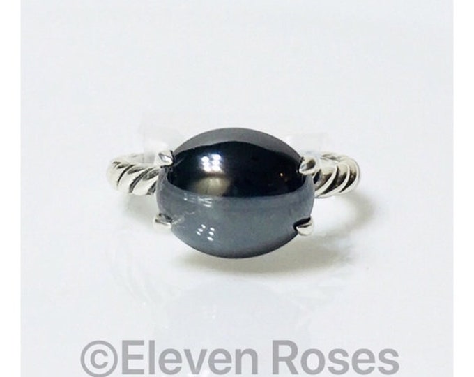 Yurman Hematite Stack Ring