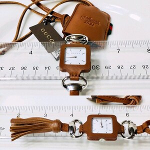 Gucci 1921 Leather Pendant Necklace Pocket Watch - Etsy