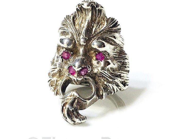 Sterling Silver Mythology Wind God Face Ring