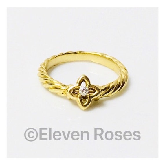 David Yurman Solid 750 18k Gold Diamond 