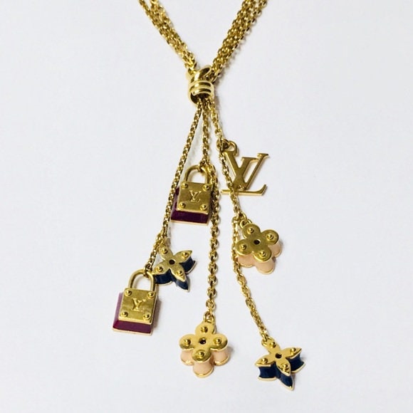 Louis Vuitton Goldtone Metal Sweet Monogram Charms Set of Three