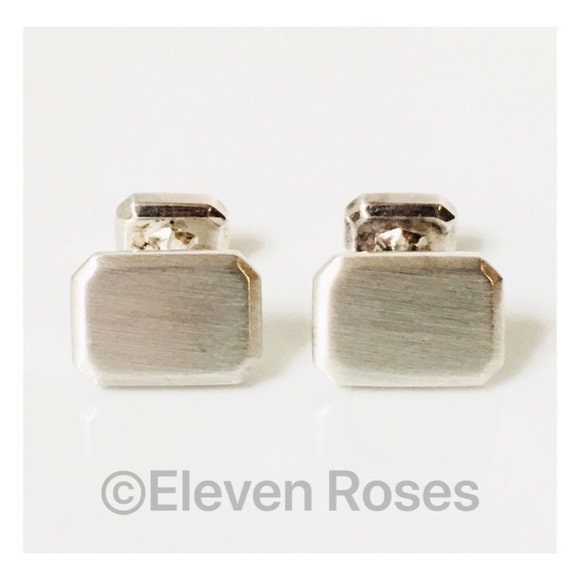 David Yurman Heirloom Classic Cufflinks Cuff Links DY 925 Sterling