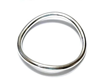 Simon Sebbag Wavy Bangle Bracelet 925 Sterling Silver