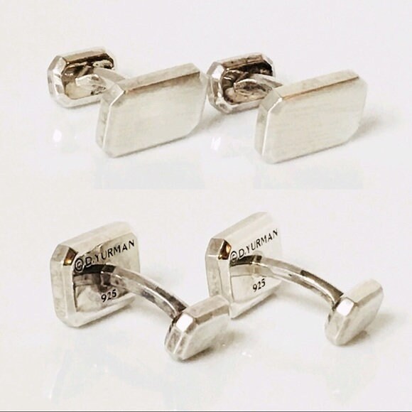 David Yurman Heirloom Classic Cufflinks Cuff Links DY 925 Sterling