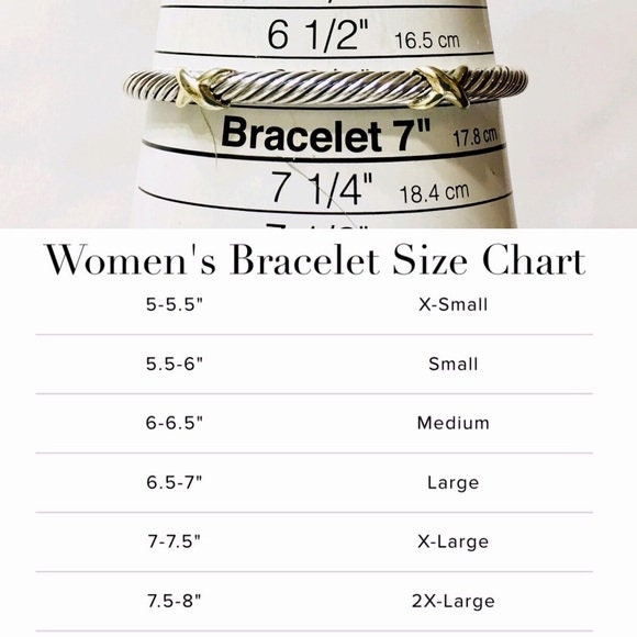 David Yurman Bracelet Size Chart