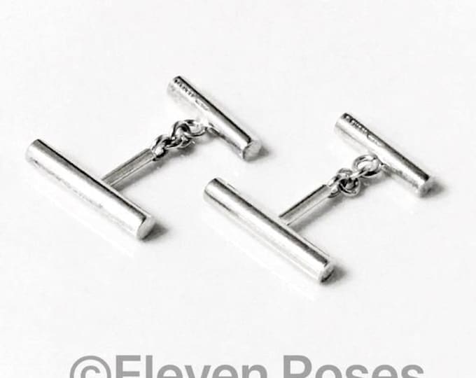 Gucci Chain Cufflinks Cuff Links  925 Sterling Silver