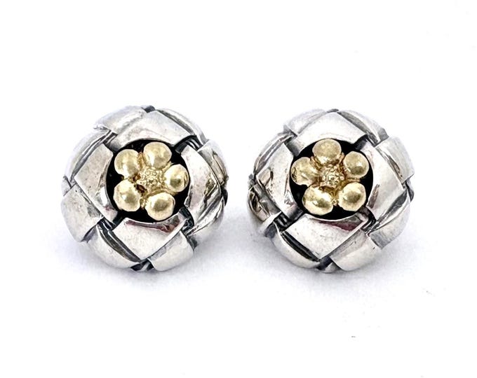 Saint Sarah Jane Tuileries Mabel Blossom Earrings Sterling Silver 18k Gold