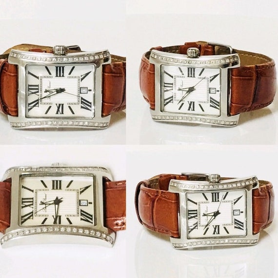 Lucien Piccard Diamond Tank Watch Free US Shipping Etsy Canada