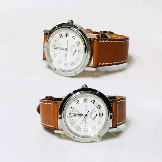 Mens Hermes Clipper Automatic Chronograph Watch CL2.810 Free - Etsy