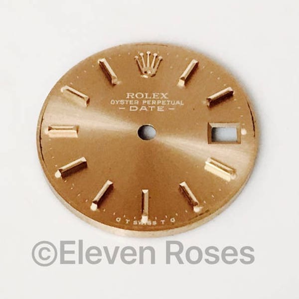 Preowned Rolex Gold Oyster Date Replacement Dial Free US Shipping