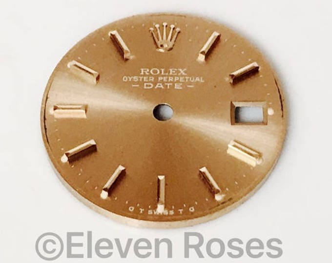 Preowned Rolex Gold Oyster Date Replacement Dial Free US Shipping