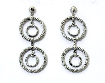 Alor Steel 18k Double Drop Earrings