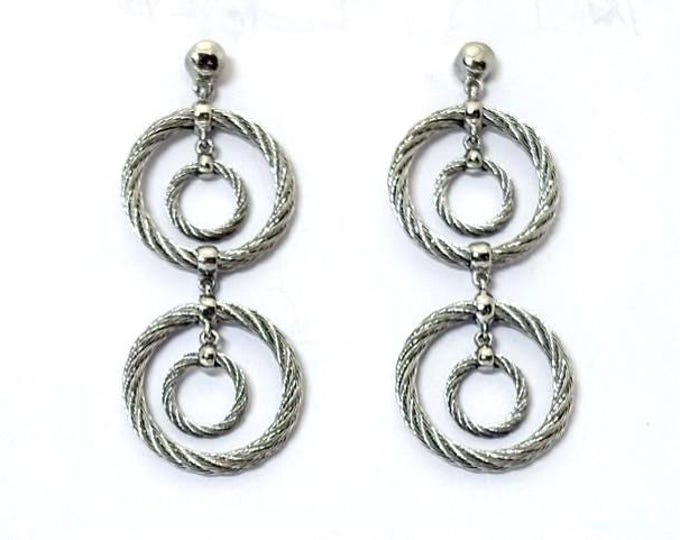 Alor Steel 18k Double Drop Earrings