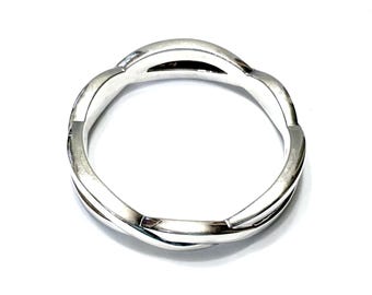 Simon Sebbag Wide Bangle Bracelet 925 Sterling Silver