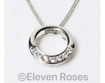 Chow Tai Fook 18k Gold Diamond Pendant Necklace