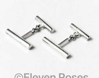 Gucci Chain Cufflinks Cuff Links  925 Sterling Silver
