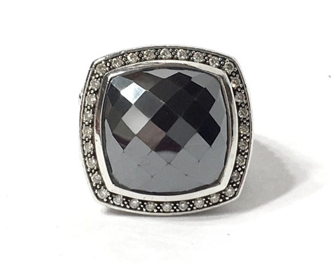Yurman Hematite Diamond Statement Ring