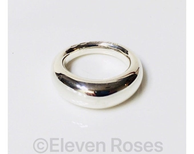 Preowned New Designer Gucci Unisex Dome Statement Ring 925 Sterling Silver