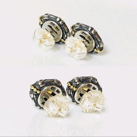 Lagos Caviar Citrine Stud Earrings 925 Sterling S… - image 5