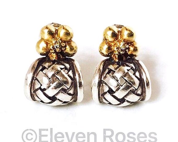 Saint Sarah Jane Tuileries Mabel Blossom Diamond Huggie Earrings Sterling Silver 18k Gold