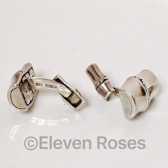 Bouton De Manchette Ancien En Argent Sterling John Hardy - Vintage - Occasion