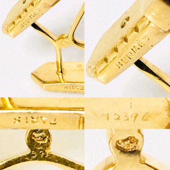 18K Gold Belt Cufflinks