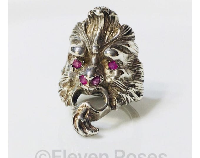 Sterling Silver Mythology Wind God Face Ring