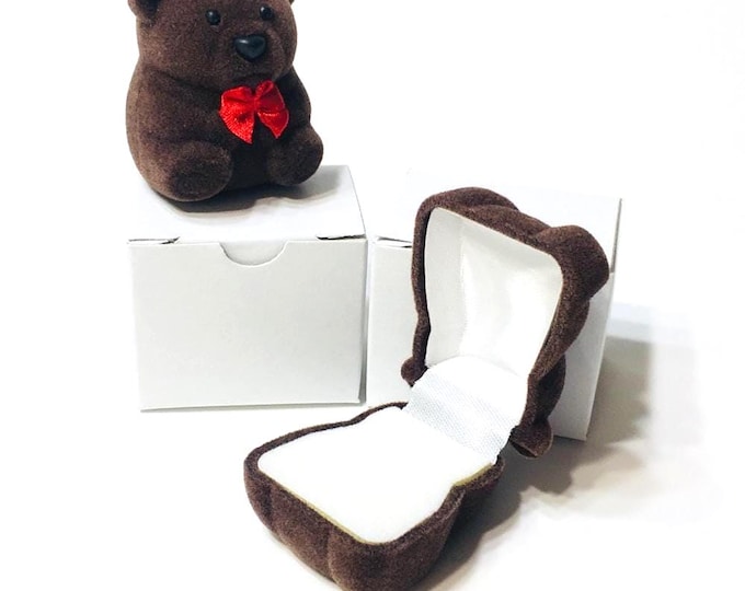 Lot Of 20 Small Teddy Bear Jewelry Boxes Empty