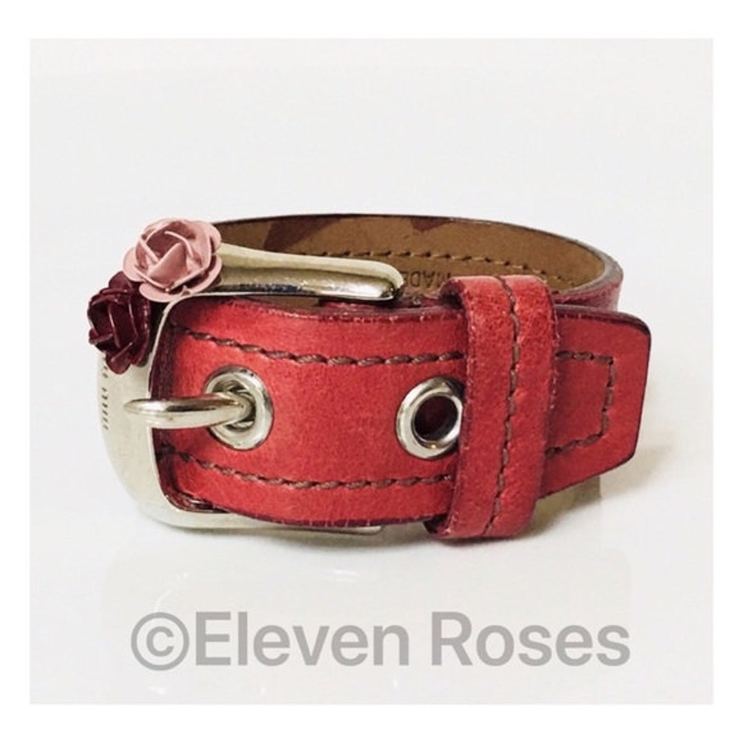 ブレスレット Miu Miu Brown Leather Bracelet Miu Miu Leather Bracelet | Brown | FARFETCH UK