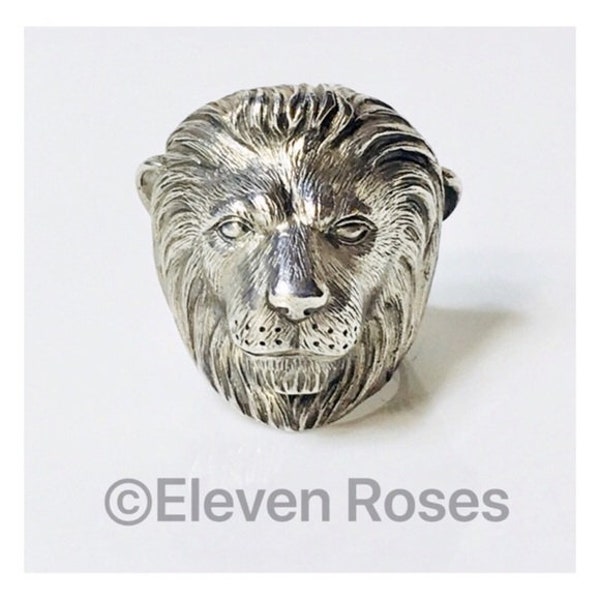 Preowned New Theo Fennell Large Alias Lion Beastie Ring 925 Sterling Silver