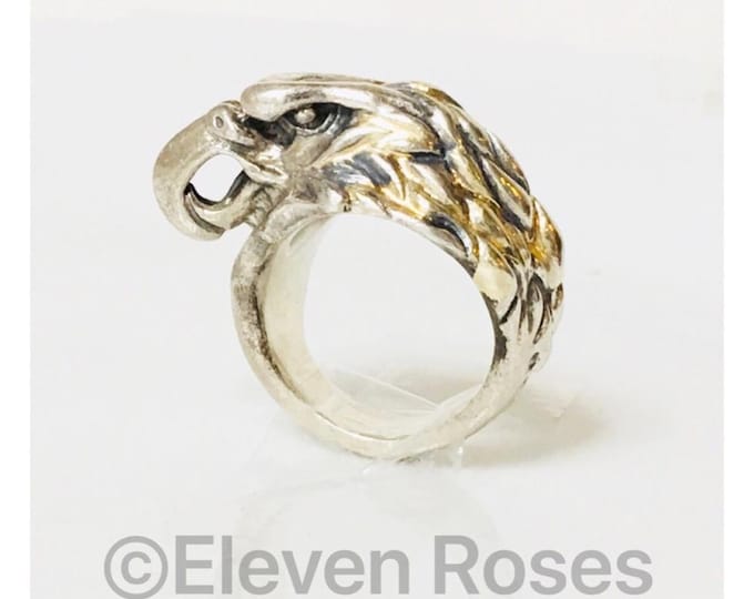 Bill Wall Sterling 18k American Eagle Ring