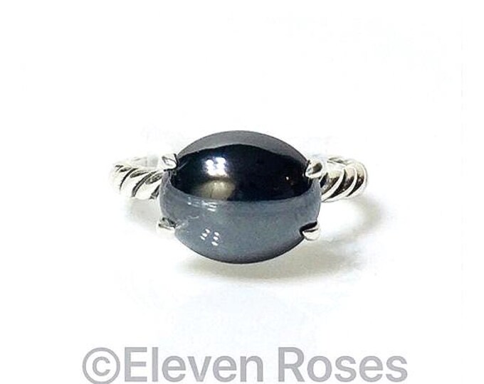 Yurman Hematite Stack Ring