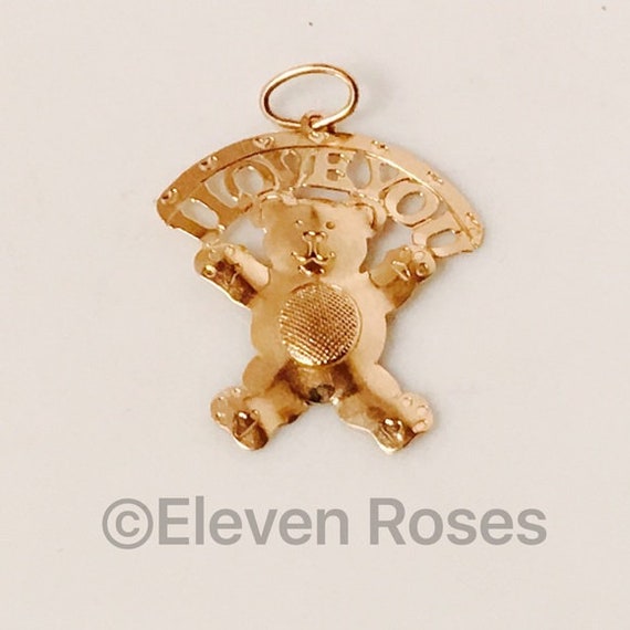 14k Yellow Gold Teddy Bear I Love You Charm Pendant Free Us - Gold Teddy Bear Charm Pendant 14k Yellow Gold Teddy Bear I Love You Charm Pendant Free Us - Gold Teddy Bear Charm Pendant