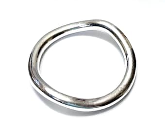 Simon Sebbag Wavy Bangle Bracelet 925 Sterling Silver