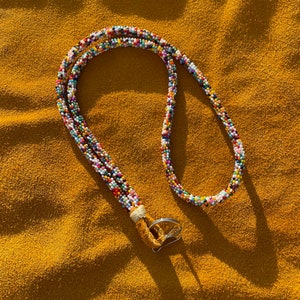 Candy- NATIVE BEADED lanyard - mix of colours