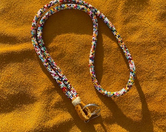 Candy- NATIVE BEADED lanyard - mix of colours