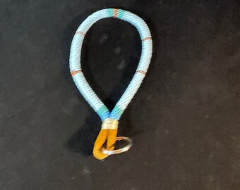 Glacier - NATIVE BEADED KEYCHAIN - Light blue, baby blue, teal, copper