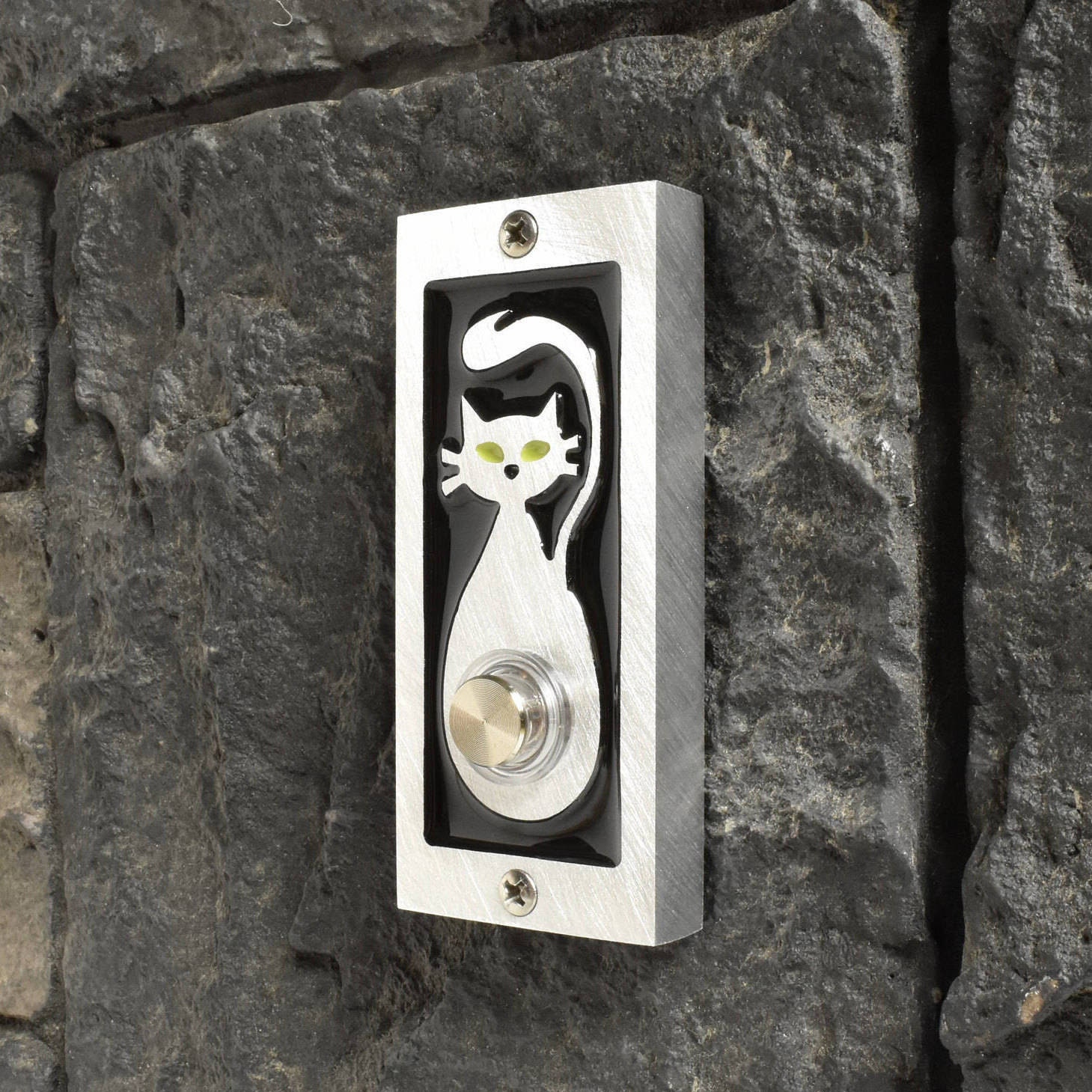 Cat Doorbell With Lighted Button Etsy Canada