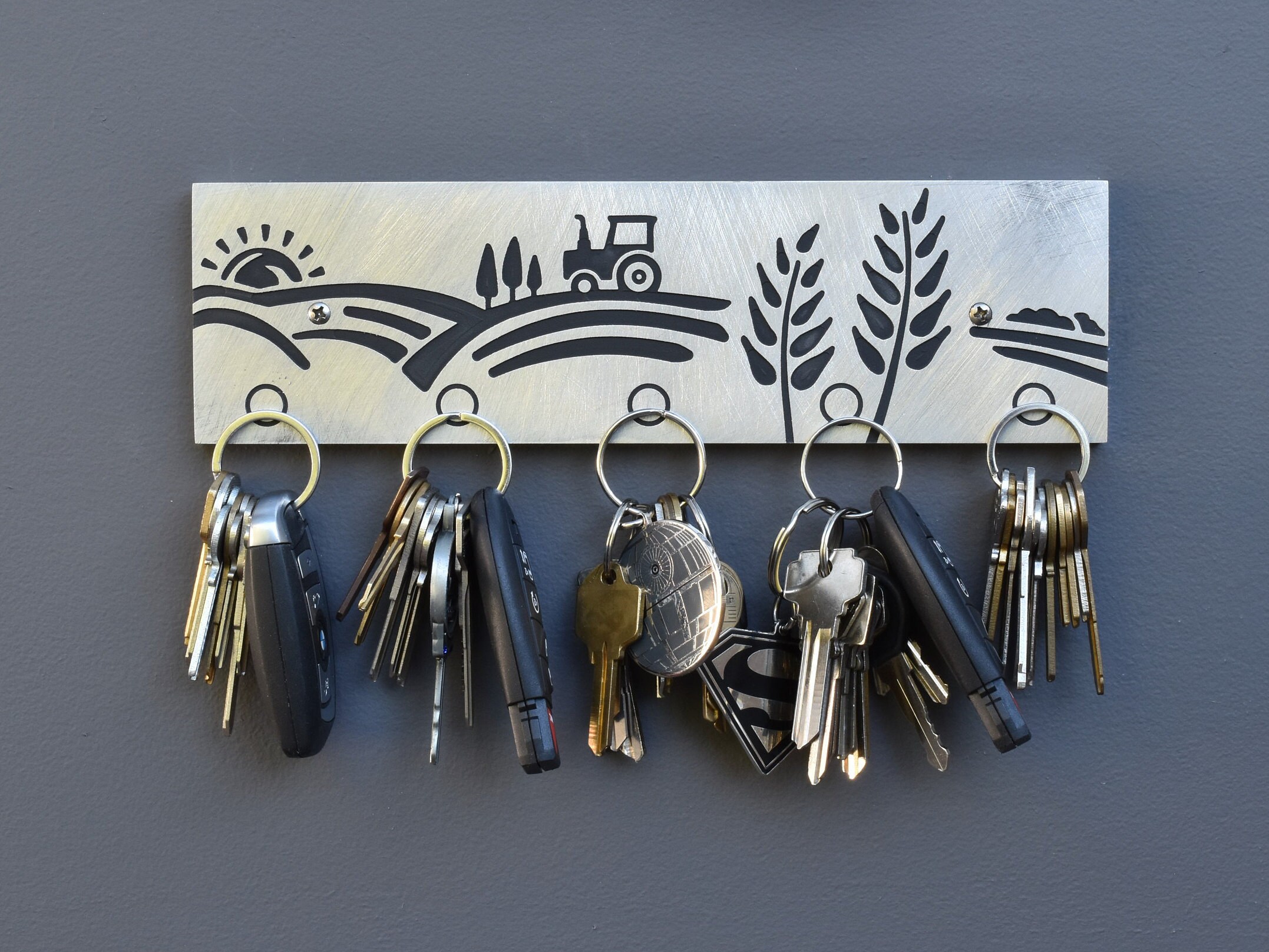 Country Key Holder Etsy