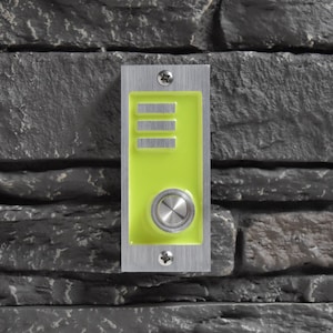 Abstract Doorbell with Lighted Button
