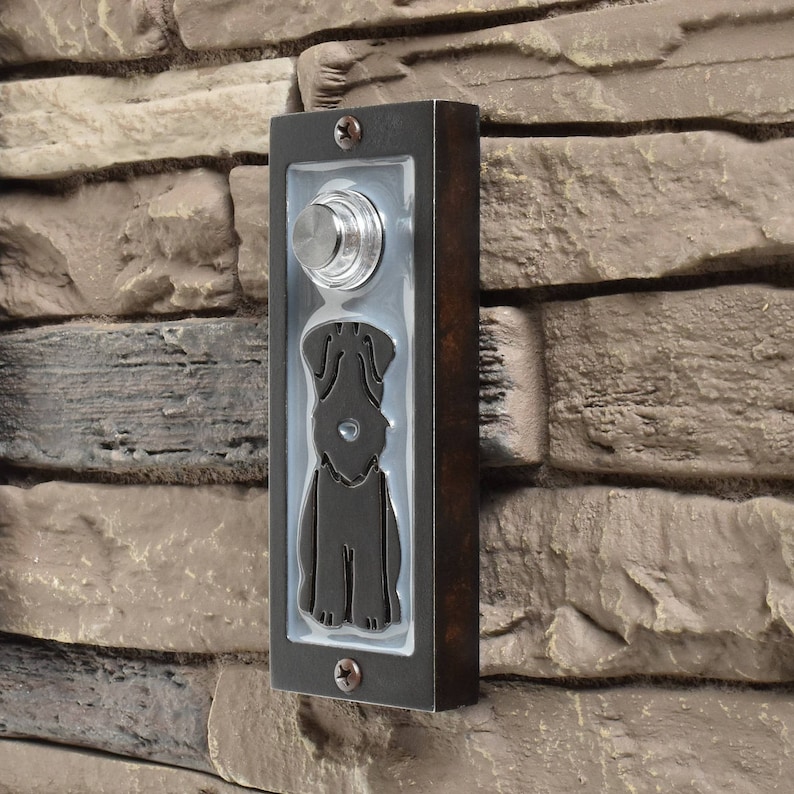 Dog Doorbell With Lighted Button Etsy