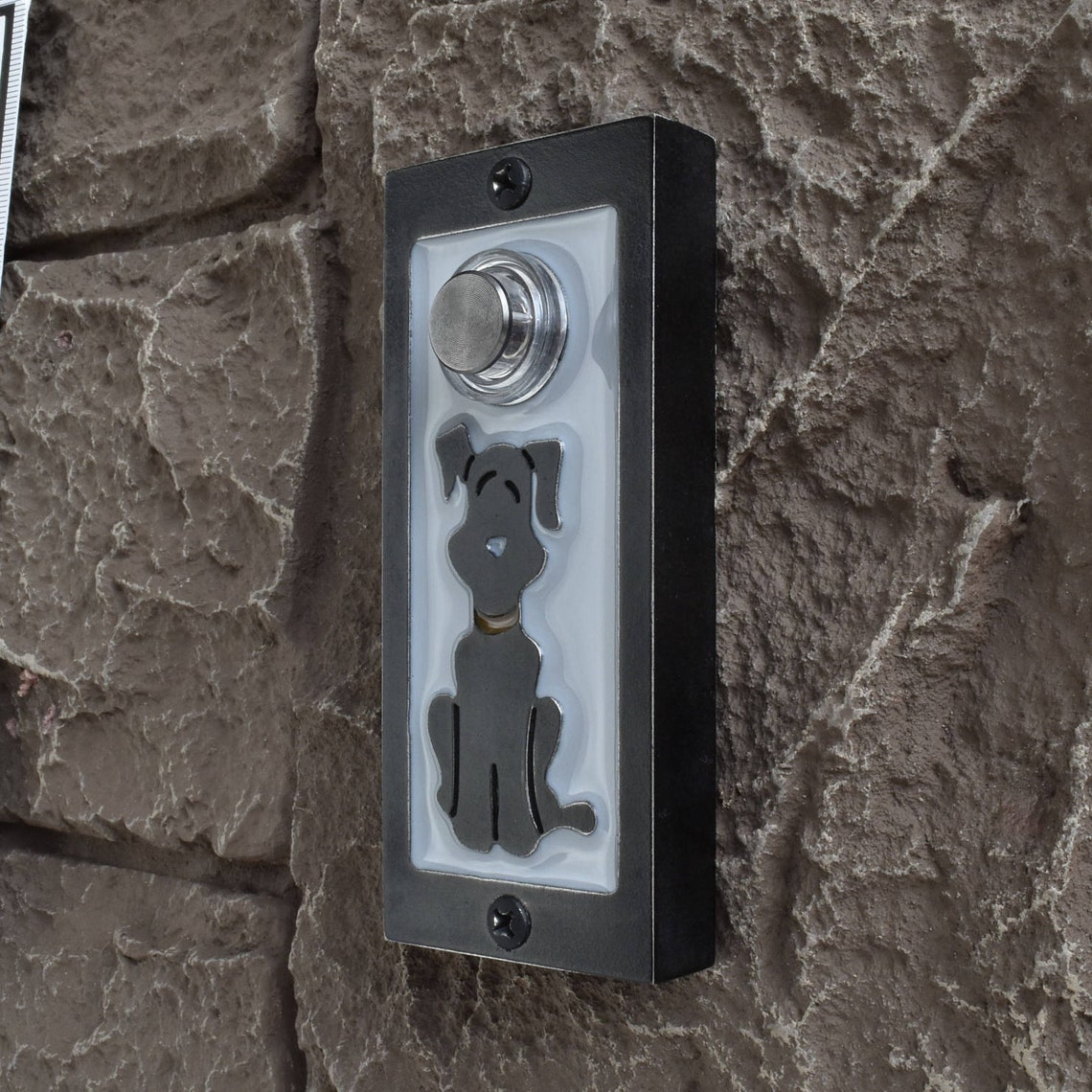 Dog Doorbell With Lighted Button Etsy