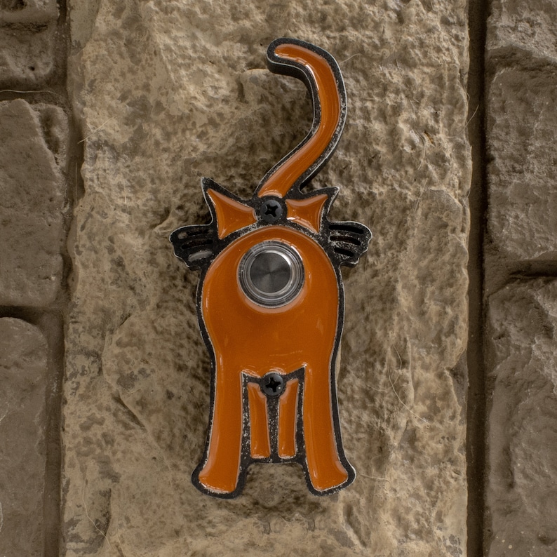 Cat Butt Doorbell With Lighted Button Etsy Canada