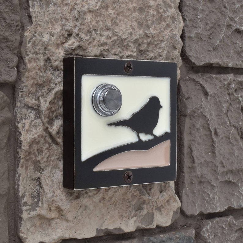 Song Bird Doorbell With Lighted Button Etsy