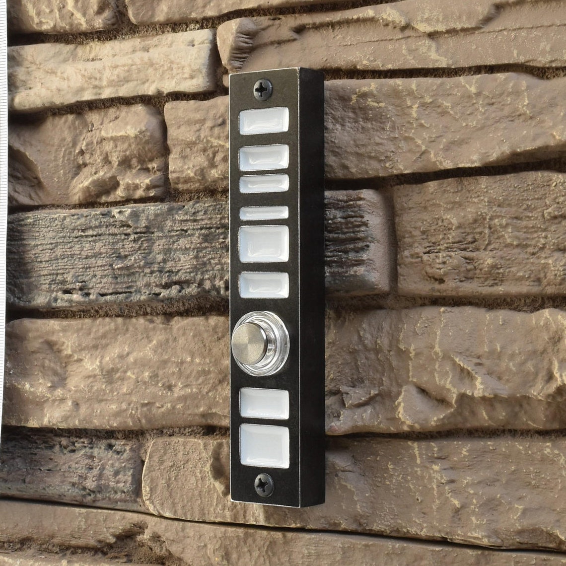 Modern Doorbell With Lighted Button - Etsy